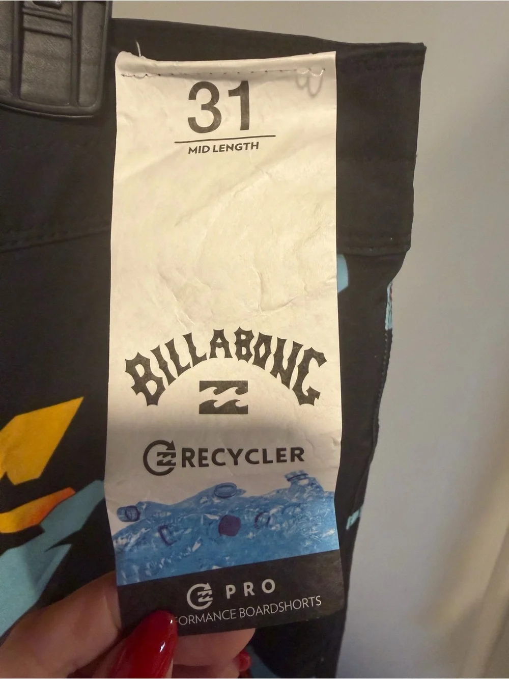 NWT Billabong Recycler Pro Boardshorts Tropical Palm Print Size 31